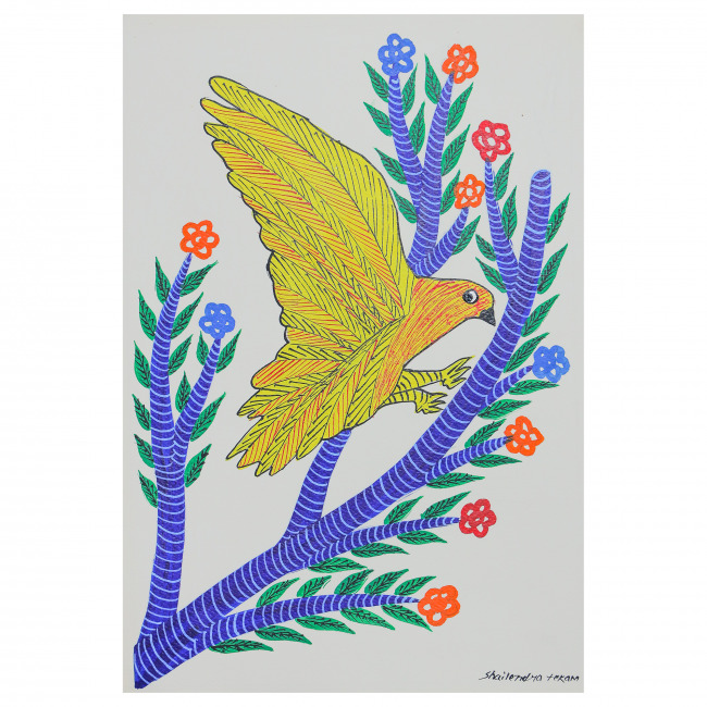Handmade Gond Paper Painting – Traditional Tribal Folk Art from India | Tribes India