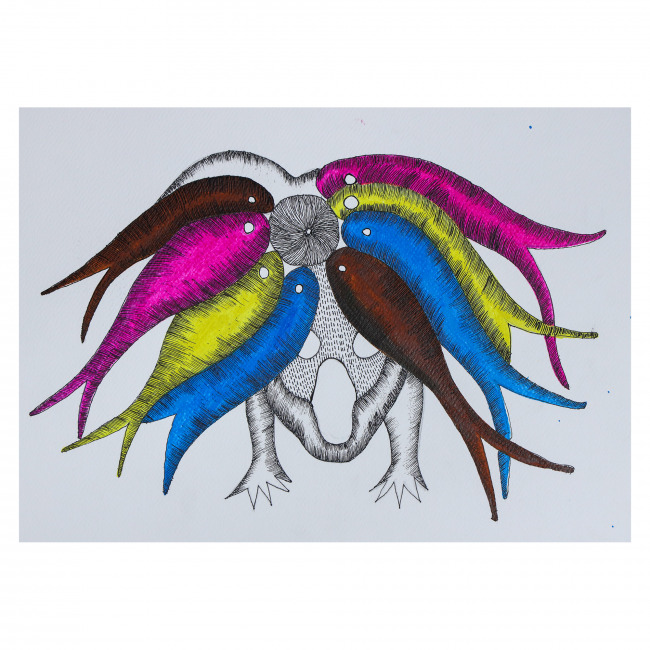 Handmade Gond Paper Painting – Traditional Tribal Folk Art from India | Tribes India