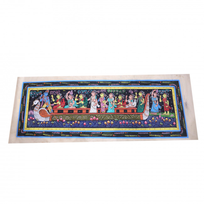 Handmade Saura Tussar Silk Painting