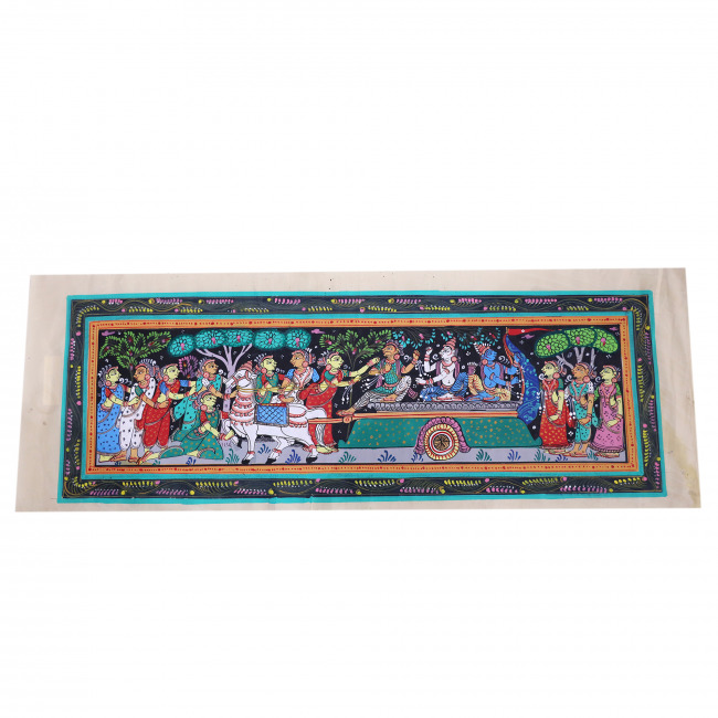 Handmade Saura Tussar Silk Painting