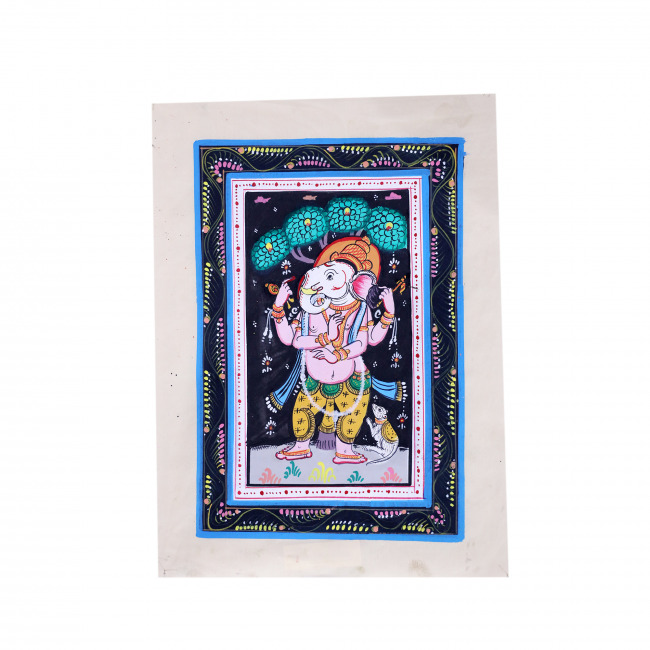 Handmade Saura Tussar Silk Painting