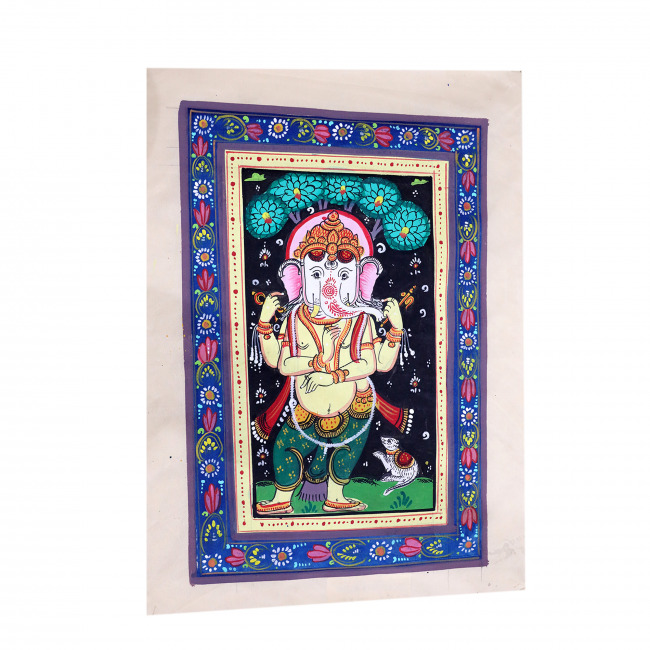 Handmade Saura Tussar Silk Painting