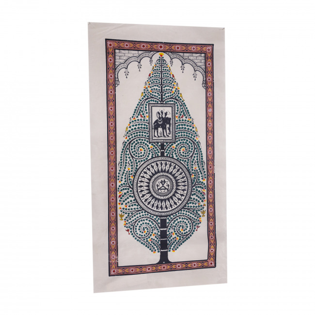 Handmade Saura Tussar Silk Painting