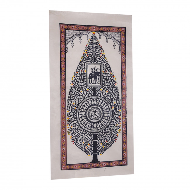 Handmade Saura Tussar Silk Painting