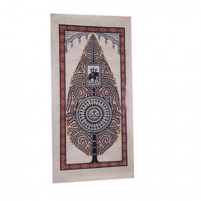 Handmade Saura Tussar Silk Painting