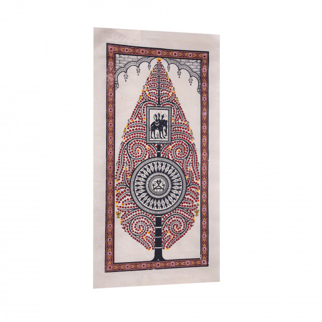 Handmade Saura Tussar Silk Painting