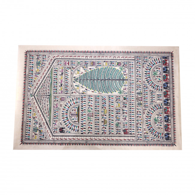 Handmade Saura Tussar Silk Painting