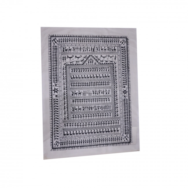 Handmade Saura Tussar Silk Painting