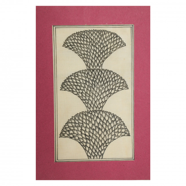 Handmade Saura Tassar Silk Painting