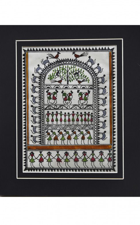 Handmade Saura Board Mount Painting