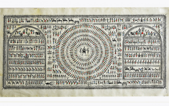 Handmade Saura Silk Painting