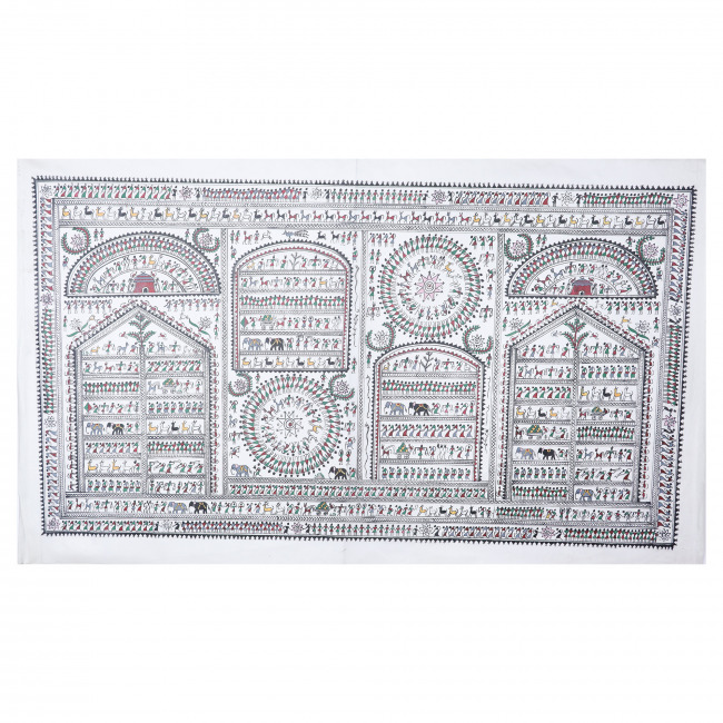 Handmade Saura Tassar Silk Painting