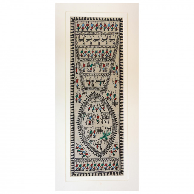 Handmade Saura Silk Painting