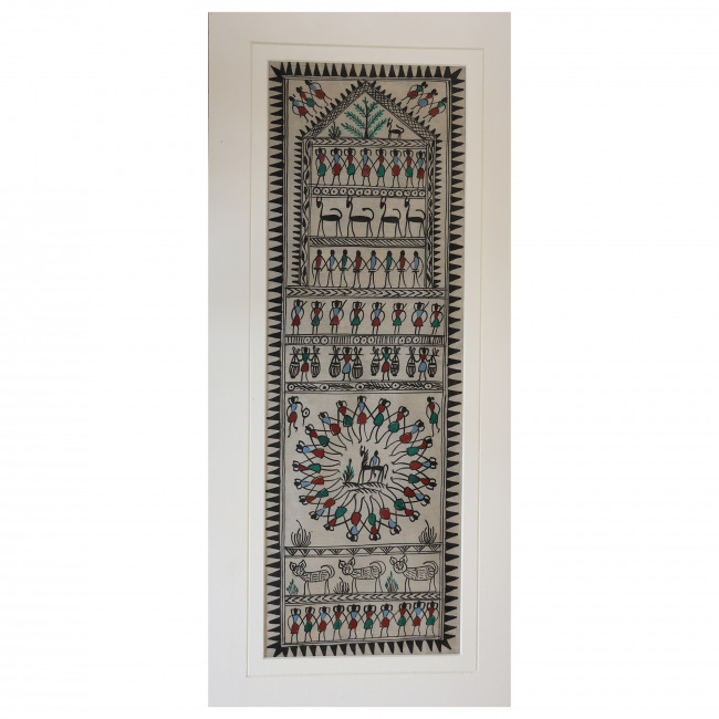 Handmade Saura Silk Painting