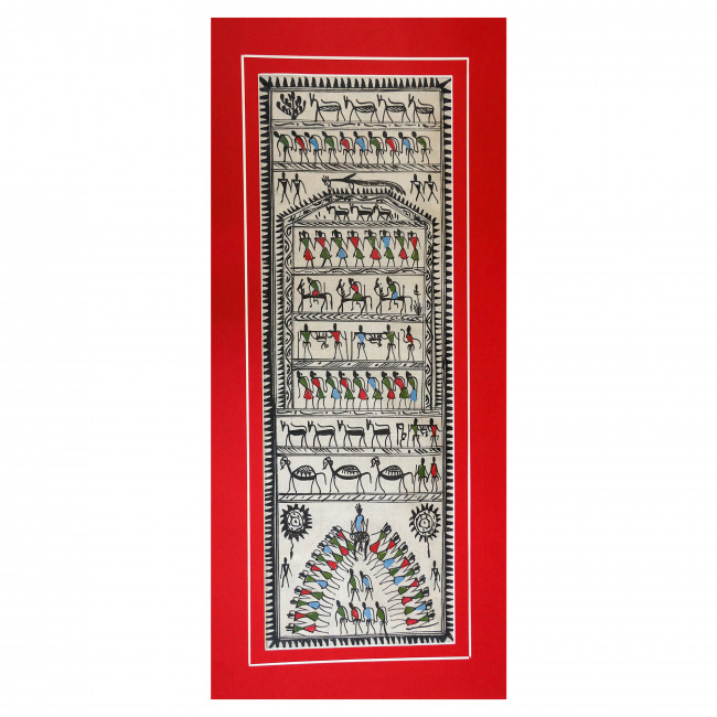 Handmade Saura Silk Painting