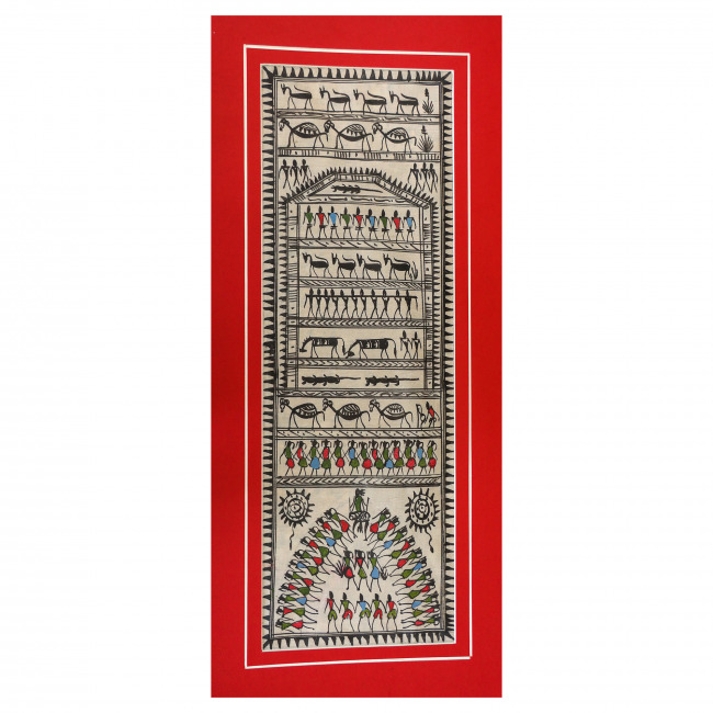 Handmade Saura Silk Painting