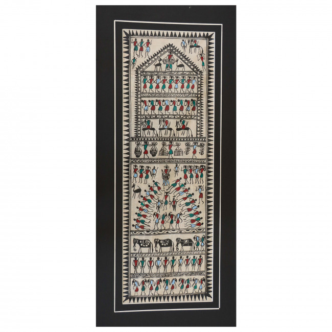 Handmade Saura Silk Painting