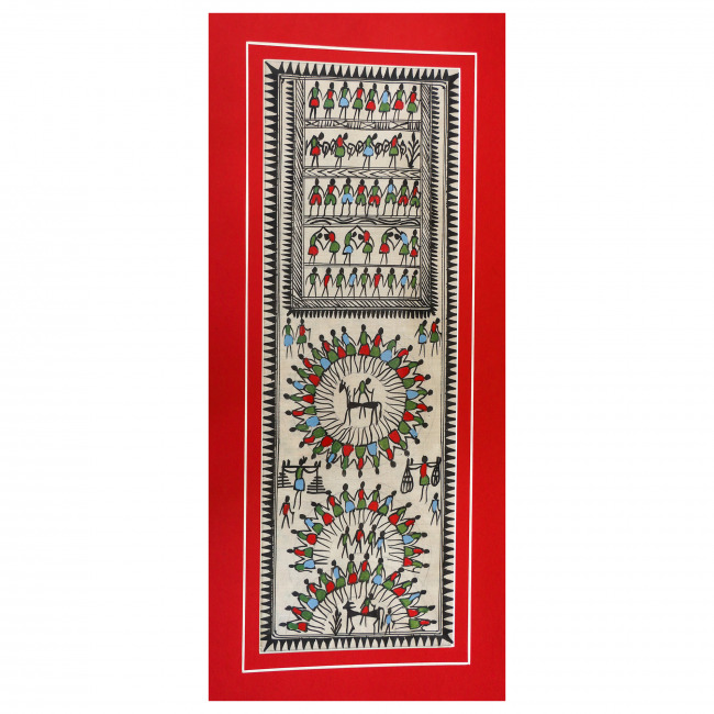 Handmade Saura Silk Painting