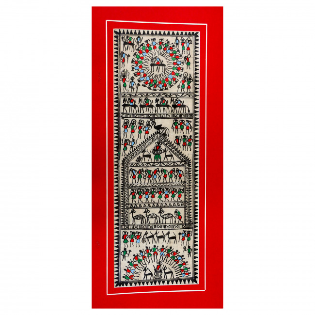 Handmade Saura Silk Painting