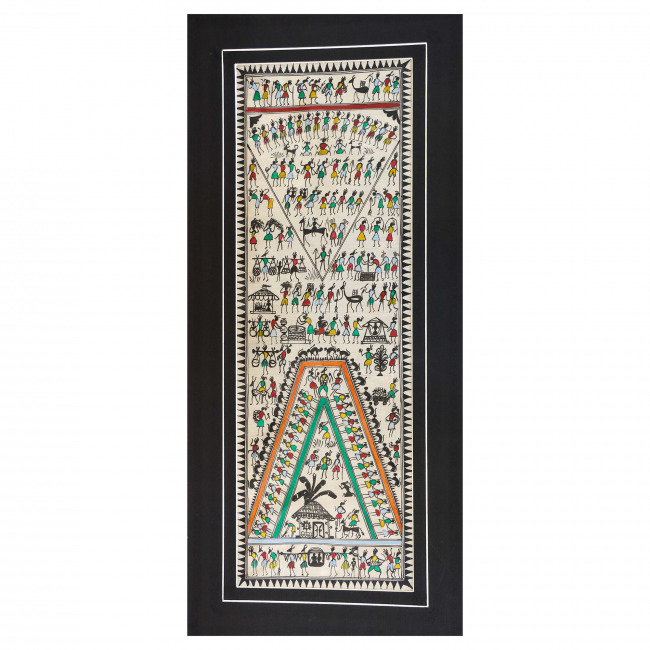 Handmade Saura Silk Painting