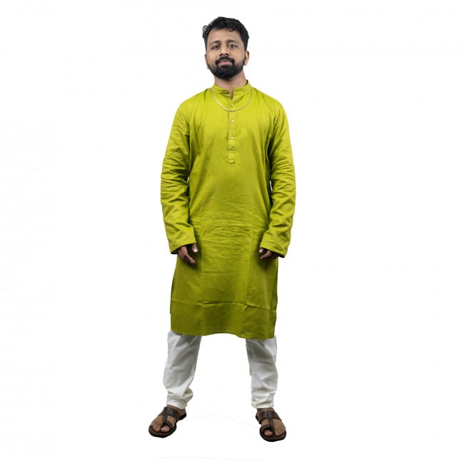 Cotton Linen Kurta & Pyjama Set