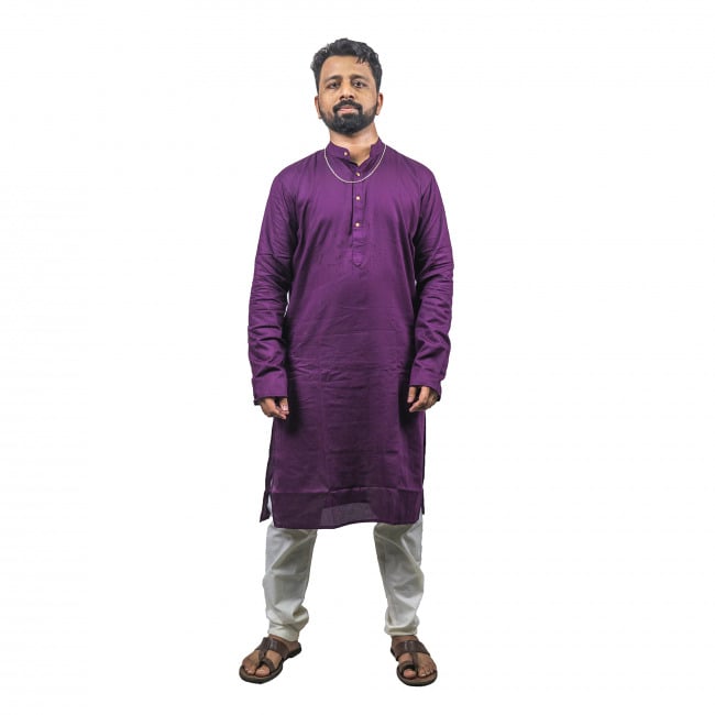 Cotton Linen Kurta & Pyjama Set