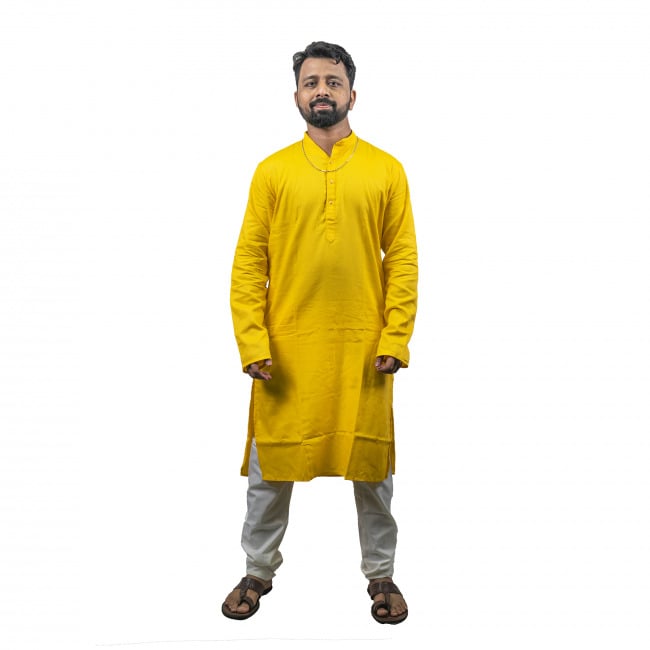 Cotton Linen Kurta & Pyjama Set