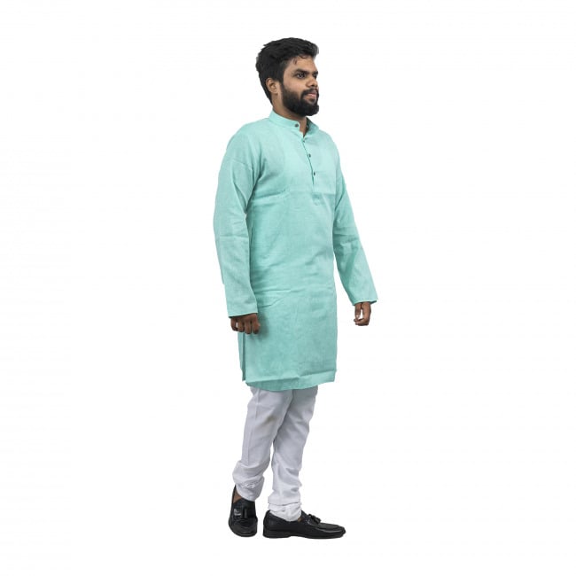 Cotton Khadi Kurta & Pyjama Set - 36