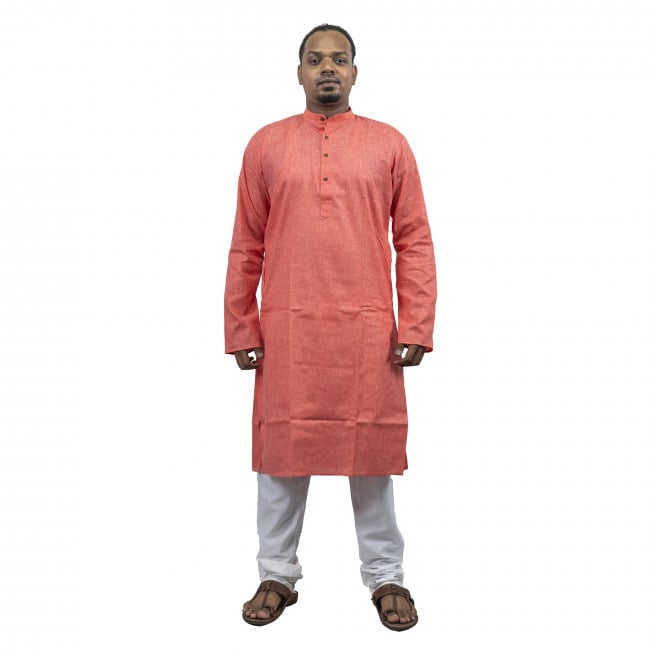 Tribes India Cotton Khadi Kurta & Pyjama Set - 36