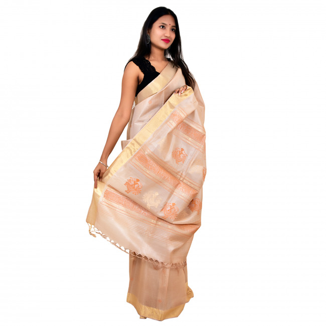 Handcrafted Kosa Silk Saree