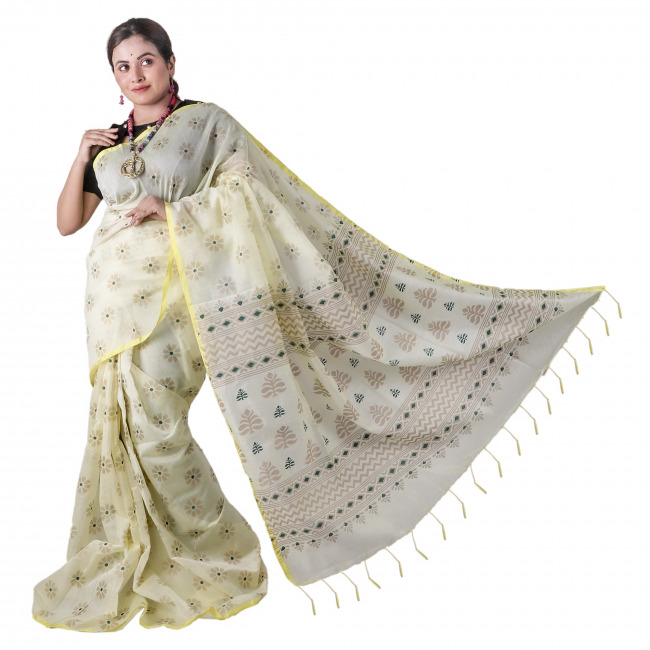 Handwoven Cotton Saree