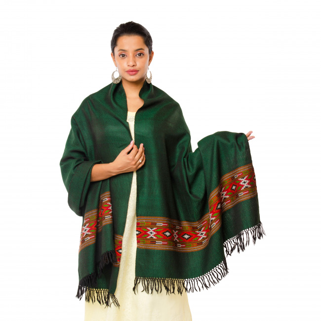 Handwoven Chasham Green Stole