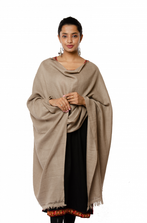 Handwoven Pashmina Cream Stole