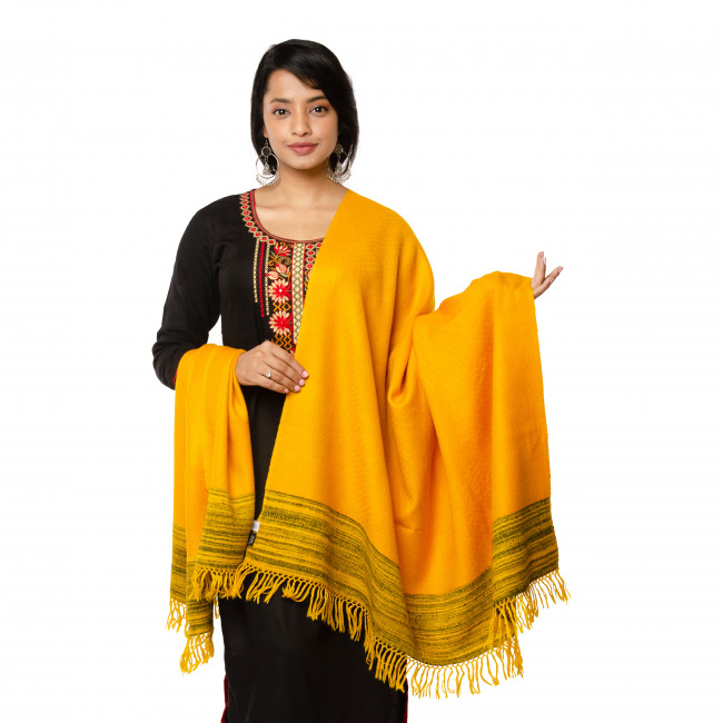 Handwoven Yellow Shawl