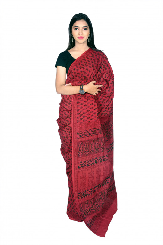 Tribes India Cotton Bagh Saree
