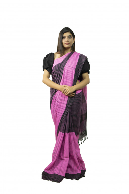 Handwoven Multicolor Cotton Saree