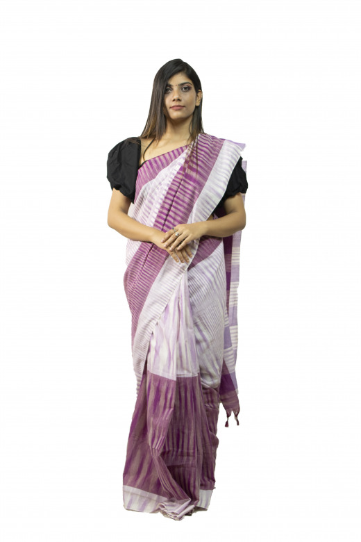Handwoven Multicolor Cotton Saree