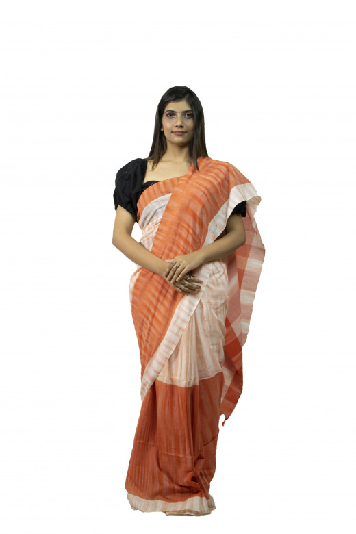 Handwoven Multicolor Cotton Saree