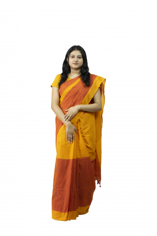 Handwoven Multicolor Cotton Saree