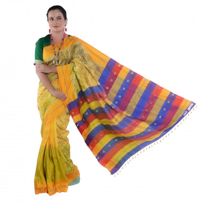 3D Kantha Saree