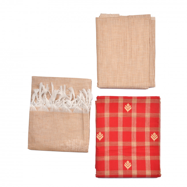 Tribes India Pochampally 3 Pieces Suits Set Material
