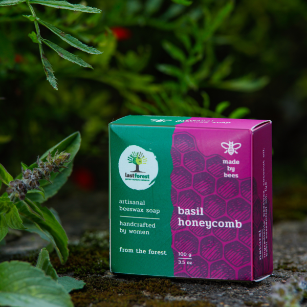 Handmade Beeswax Basil Soap (100 Grams)