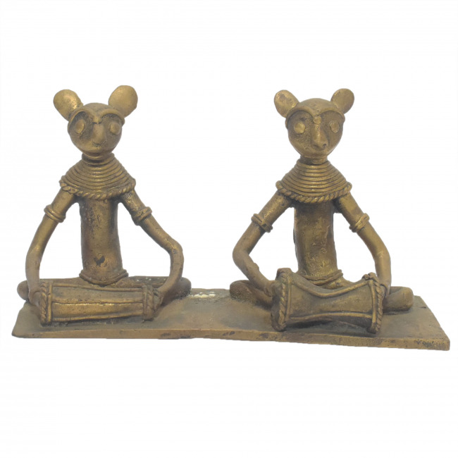 Musician Pair Dhokra Metal Crafts