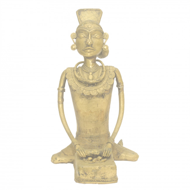 Handcrafted Metal Dokra Madin Sitting