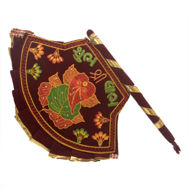Embroidery Ganesh Fan