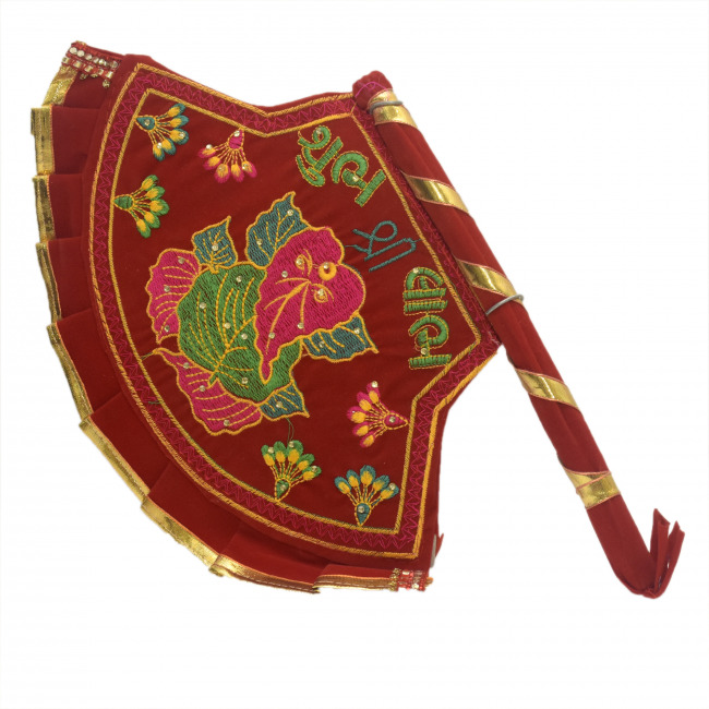 Embroidery Ganesh Fan