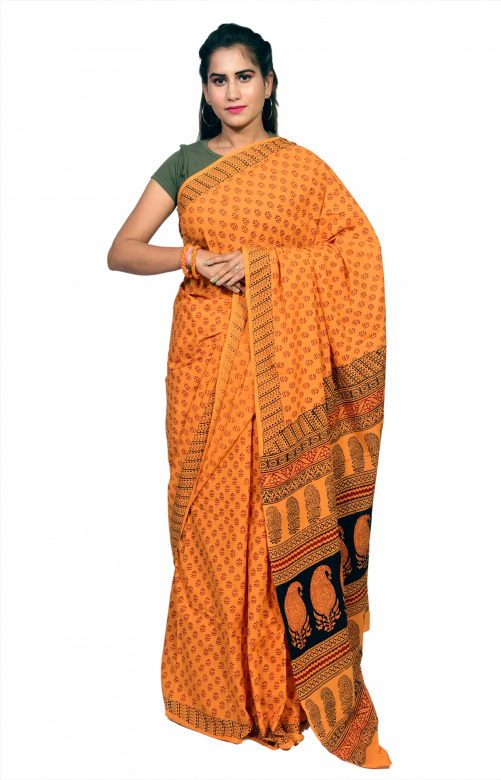 Tribes India Cotton Bagh Saree