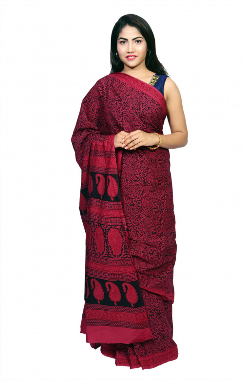 Tribes India Cotton Bagh Saree