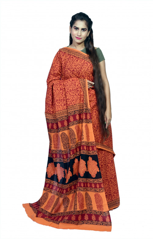 Tribes India Cotton Bagh Saree