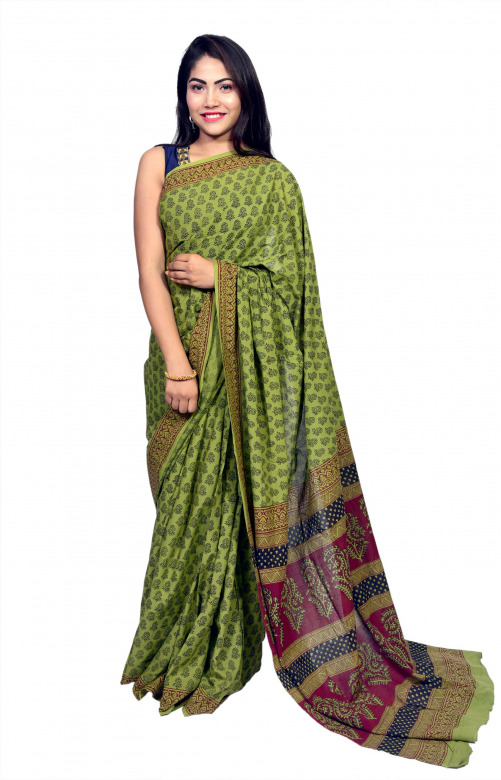 Tribes India Cotton Bagh Saree